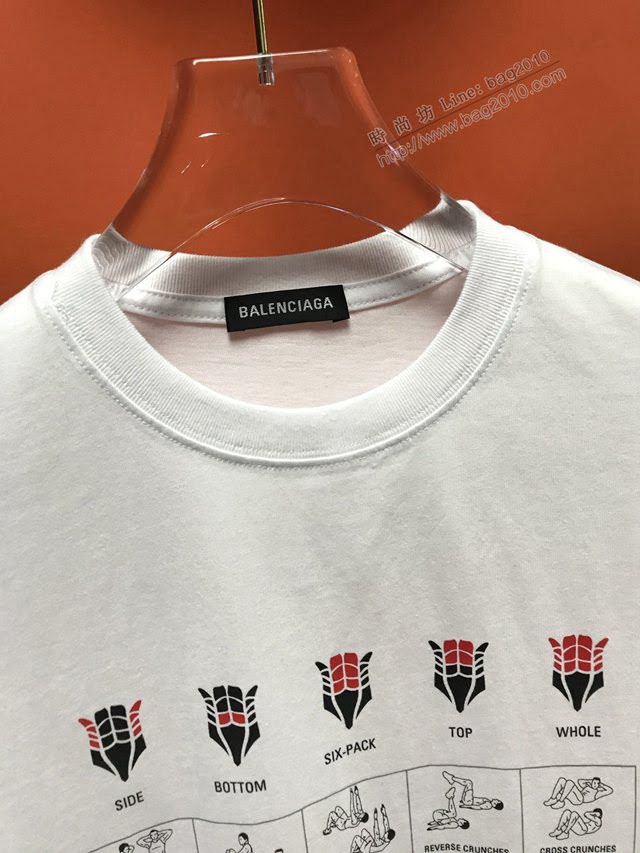 Balenciaga男T恤 2020新款 頂級版本 巴黎世家男短袖衣  tzy2436